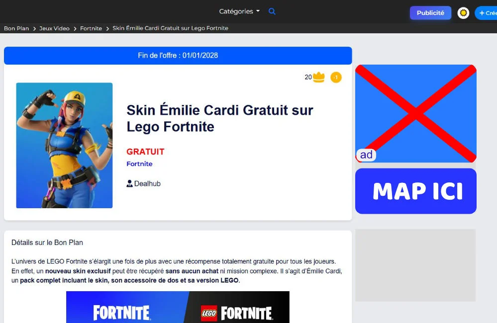 Fortnite or Roblox Map Highlight