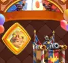 Image Free 10 Year Tower Skin and Hero Magic Archer Album Clash Royale