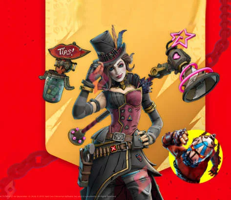 Image Lote de Objetos Traje Mad Moxxi Gratis en Fortnite y Epic Games Store