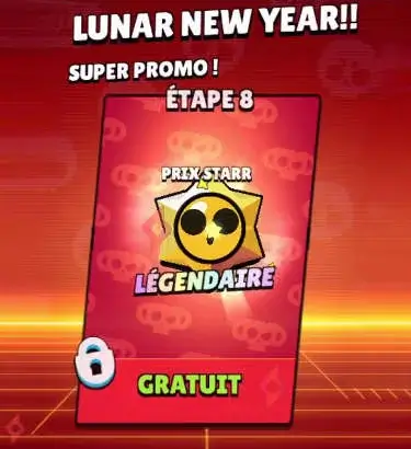 Image Oferta de Reaction de Año Nuevo Lunar, Premios Starr Legendario y Regalos Gratis en Brawl Stars