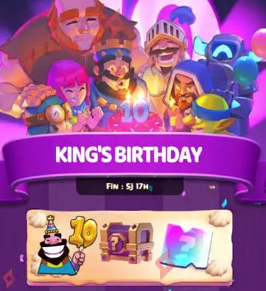 Image 2 Free Snippets and King's Birthday Gifts on Clash Royale